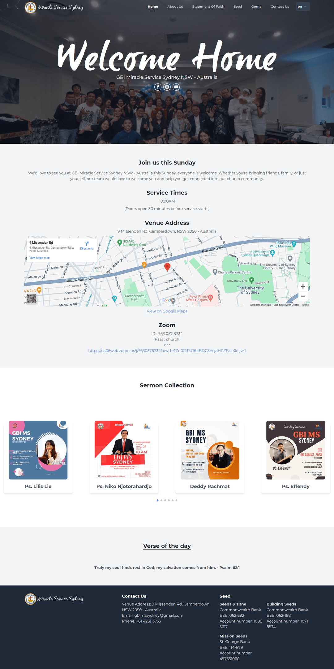 GBI Miracle Service Sydney